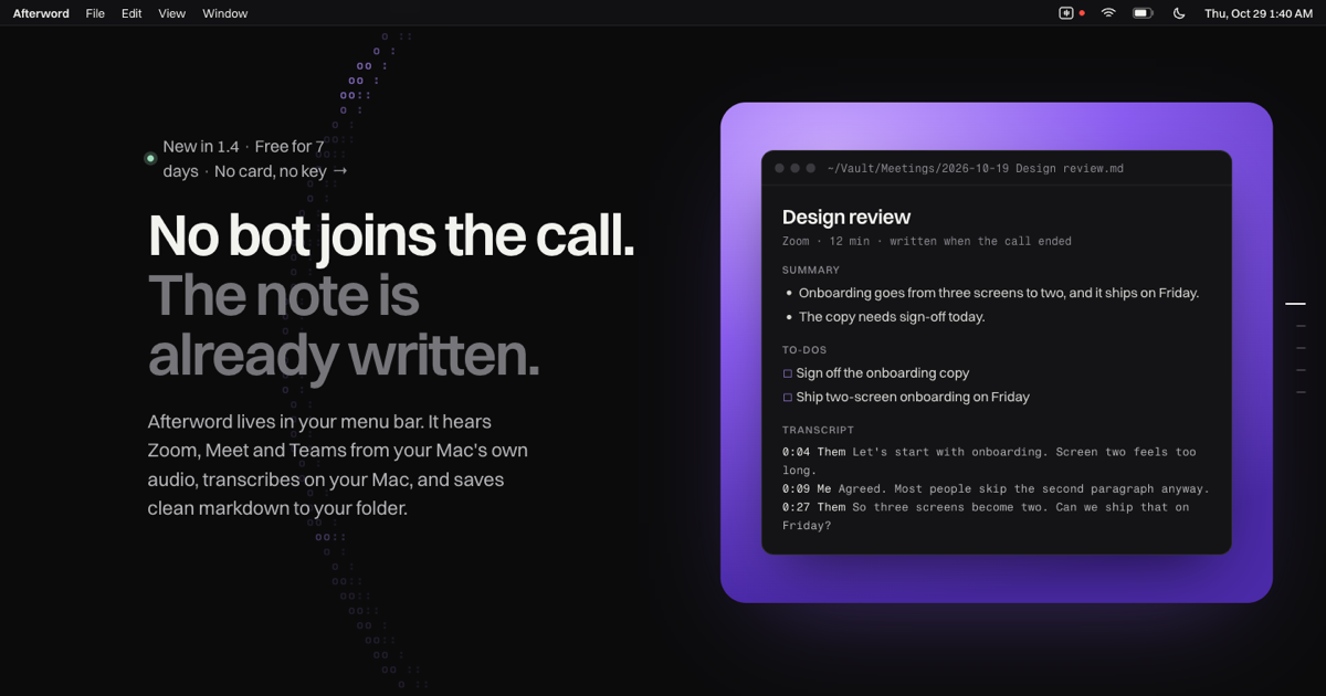 Afterword screenshot