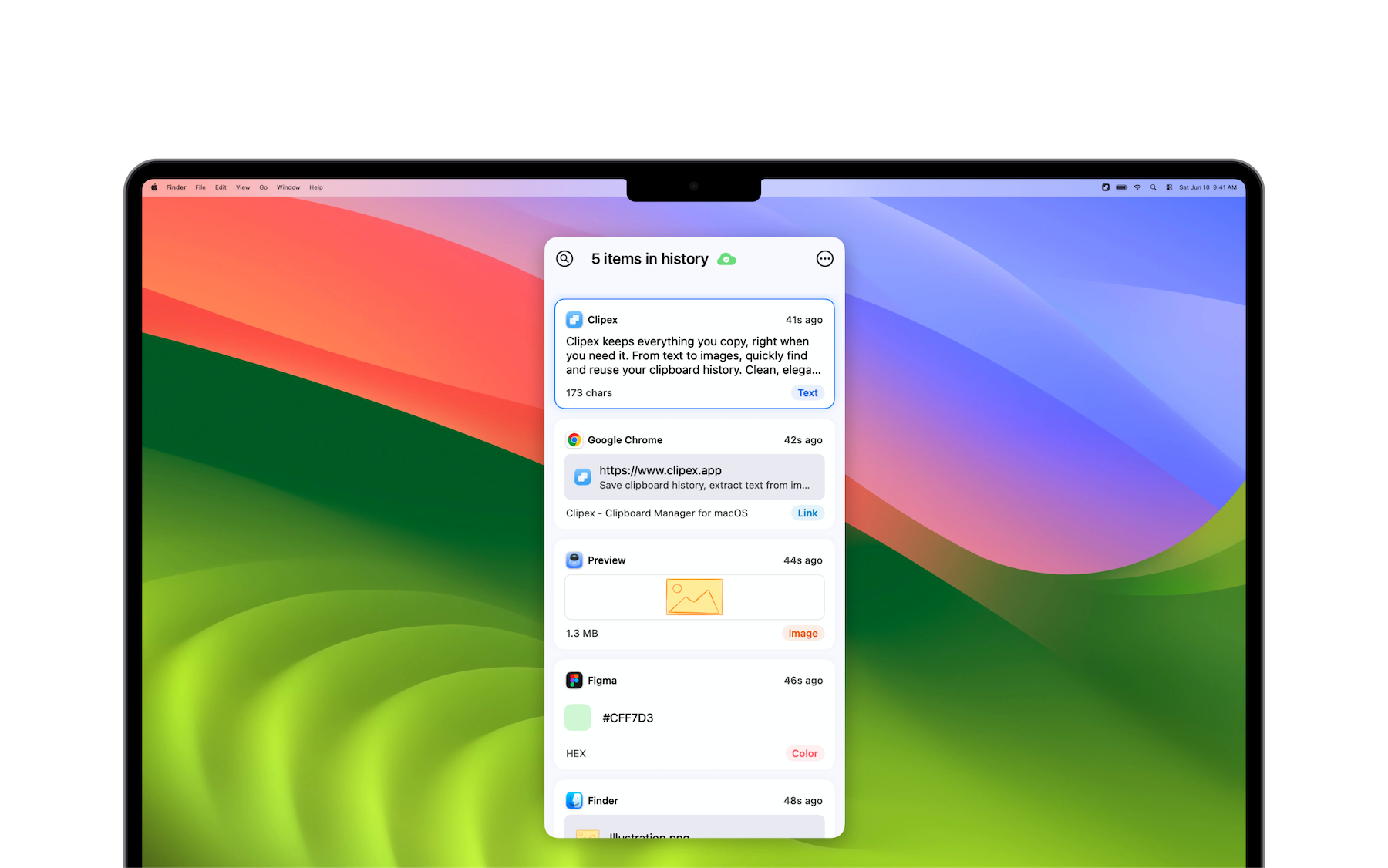 Clipex screenshot