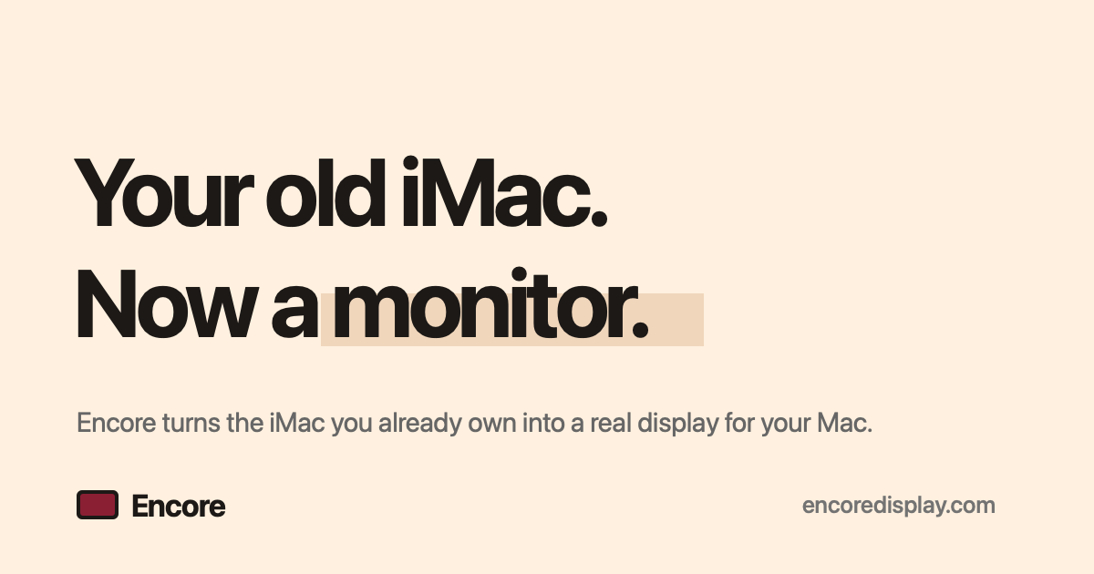Encore Display screenshot