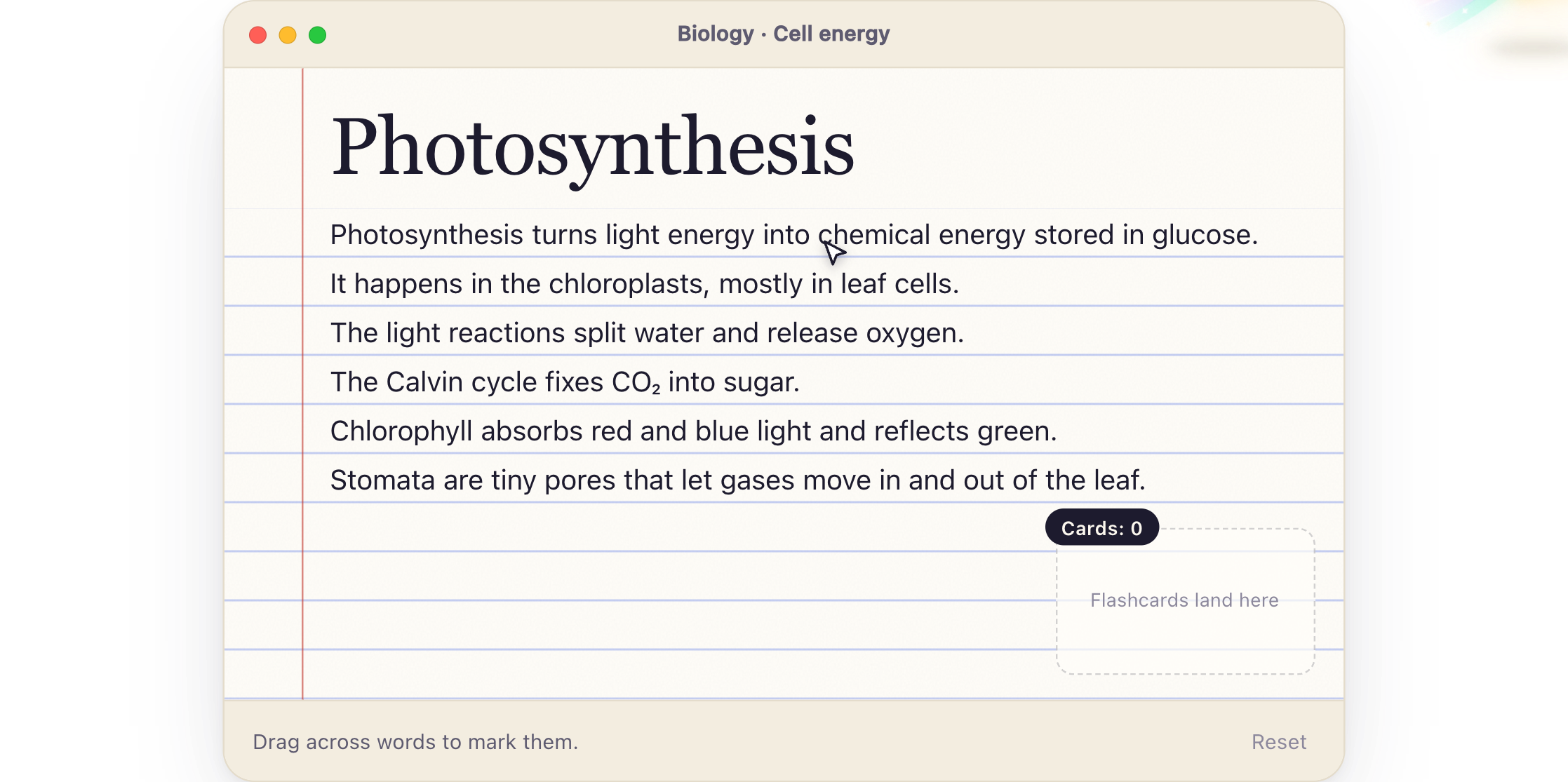 Folio screenshot