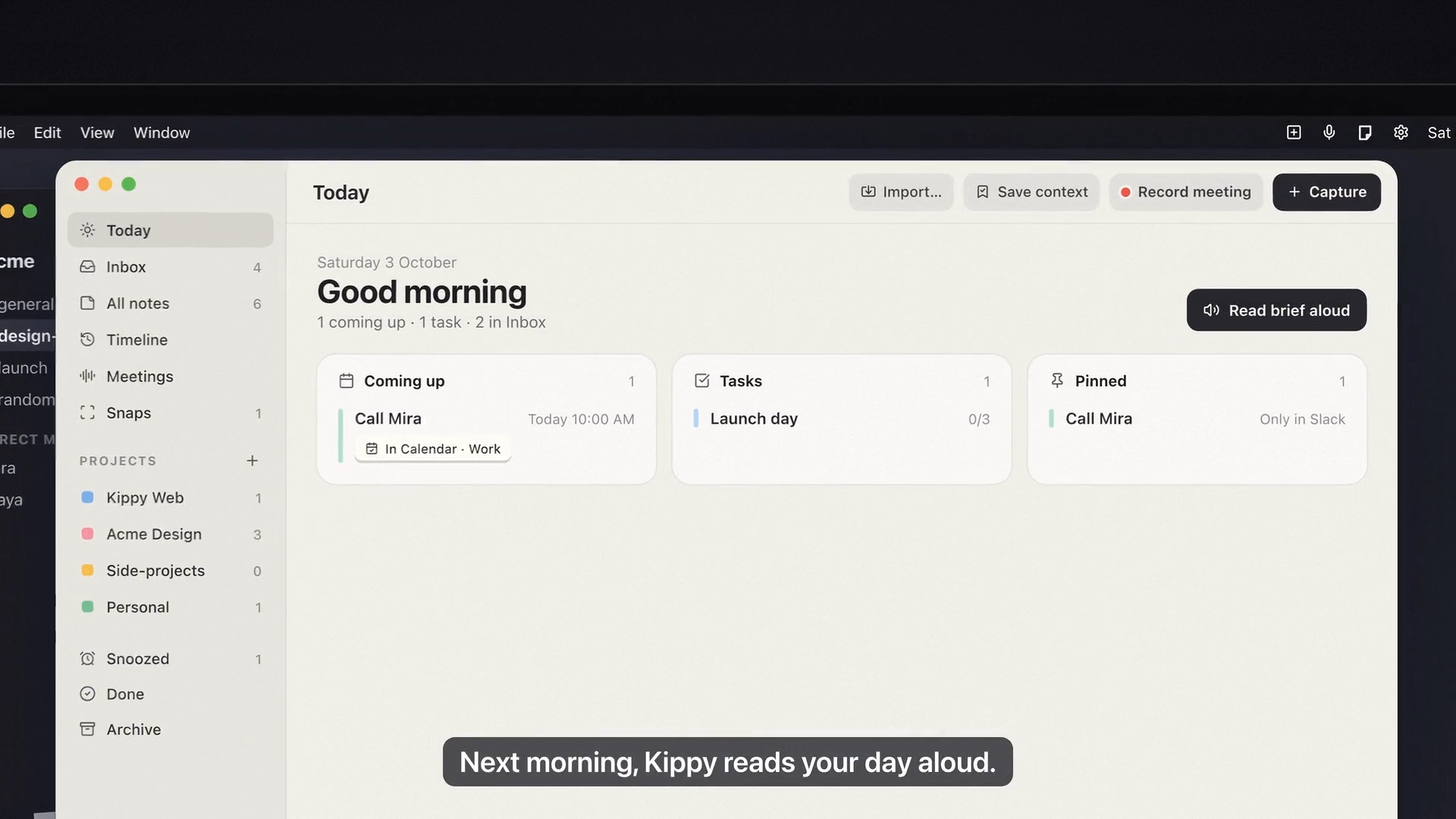 Kippy screenshot