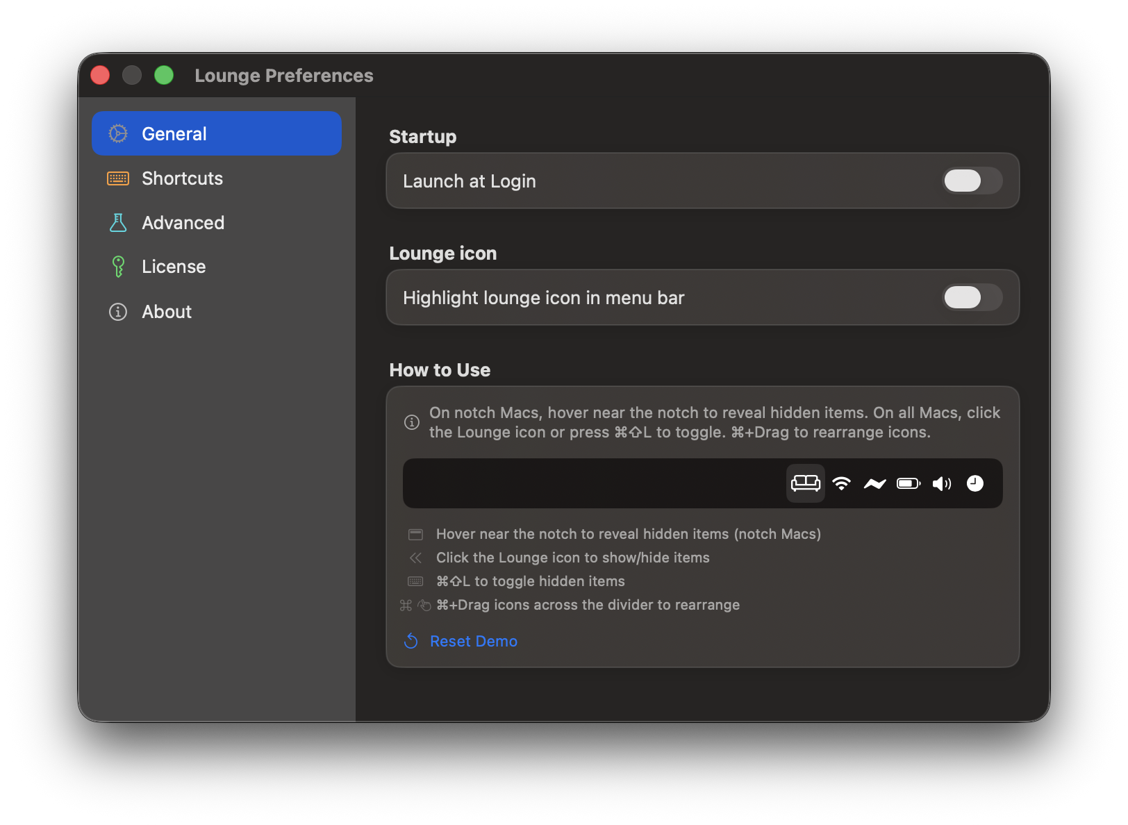 Lounge screenshot