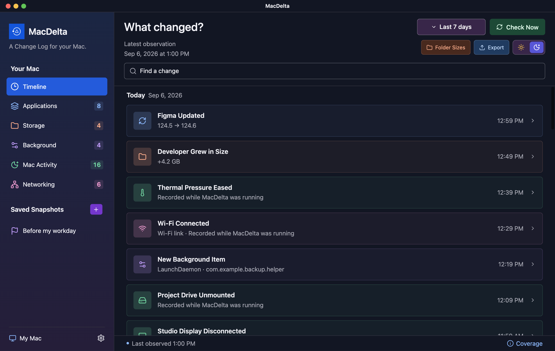 MacDelta screenshot