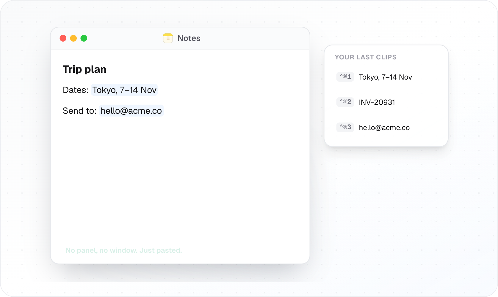 Maclip screenshot