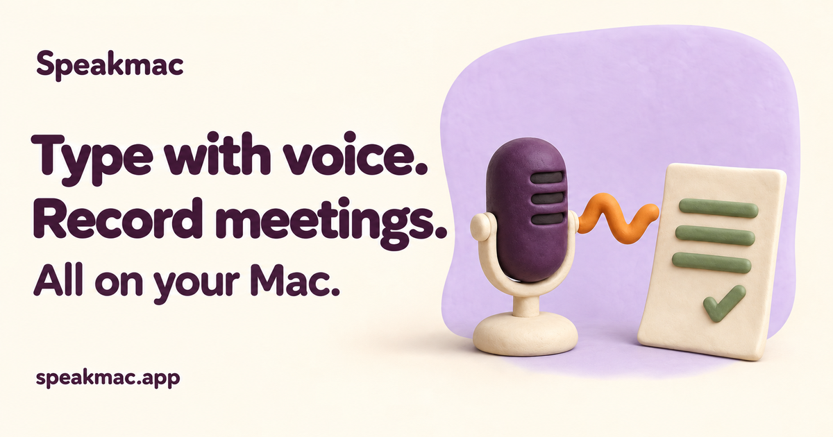 Speakmac screenshot
