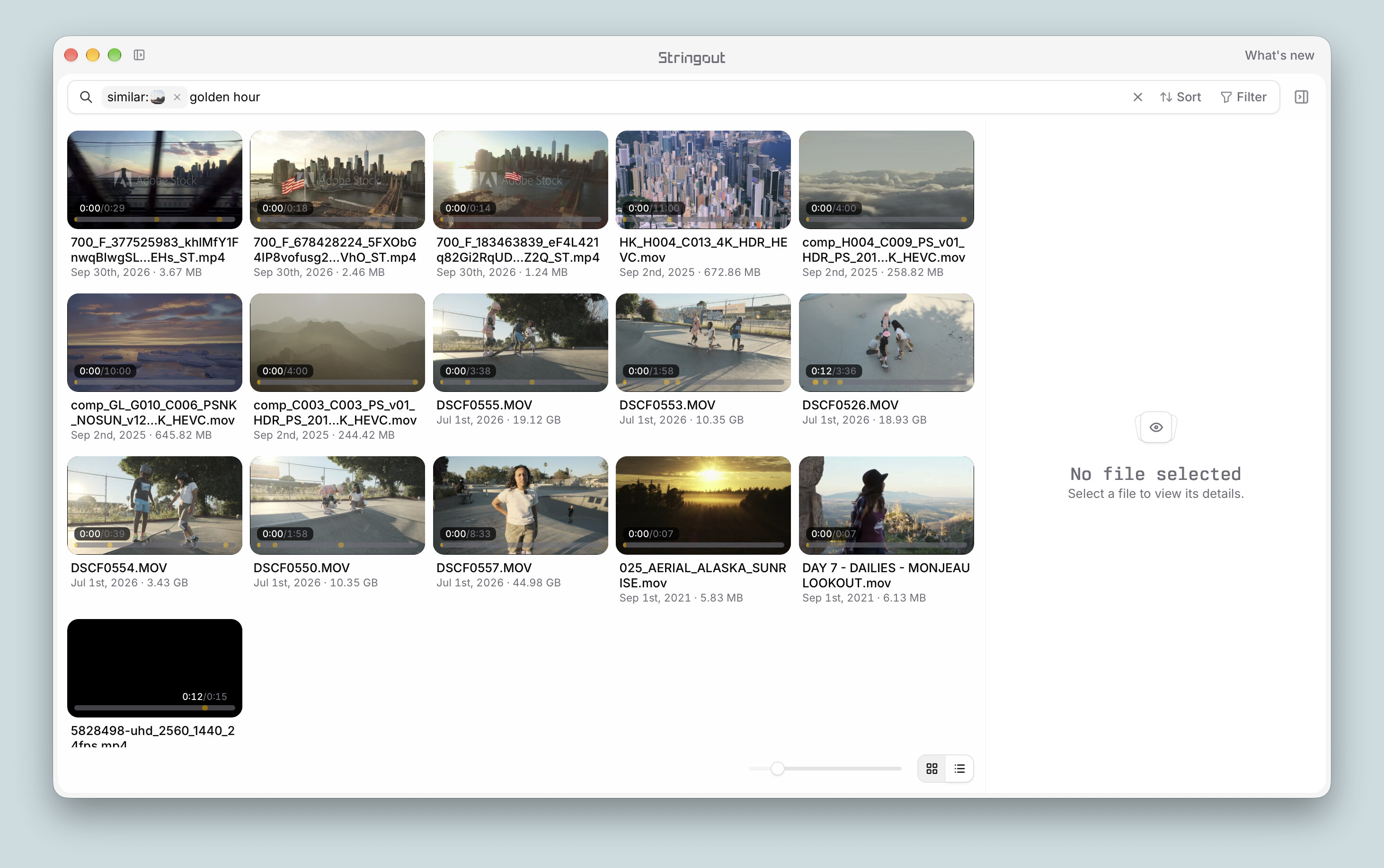 Stringout screenshot
