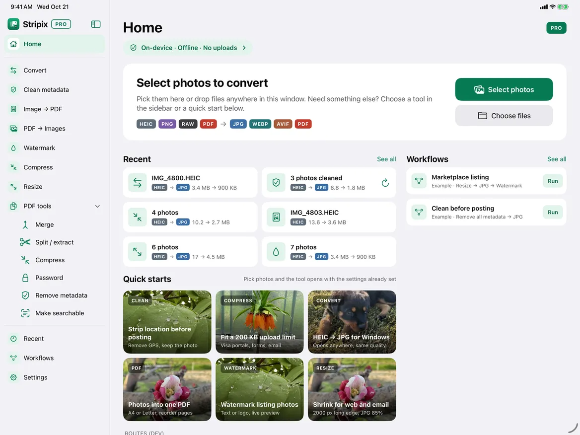 Stripix screenshot
