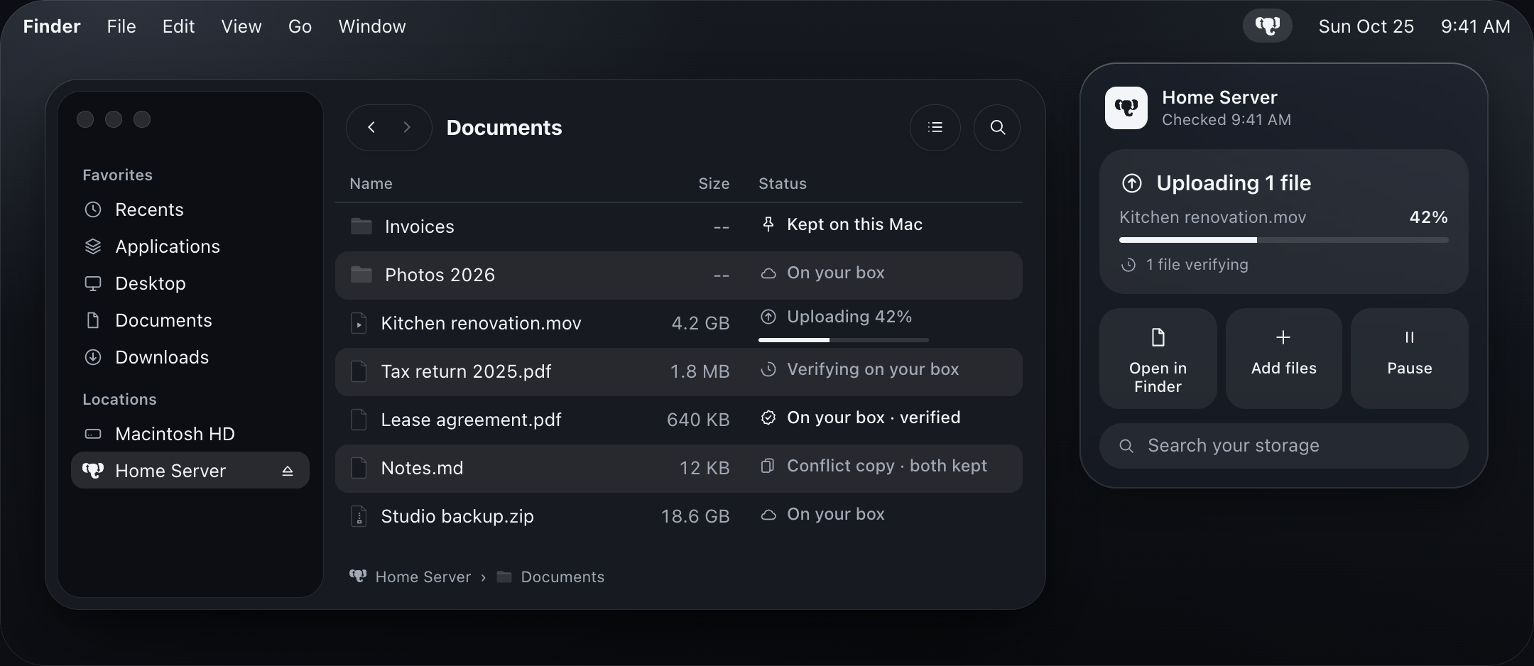 Syncophant screenshot