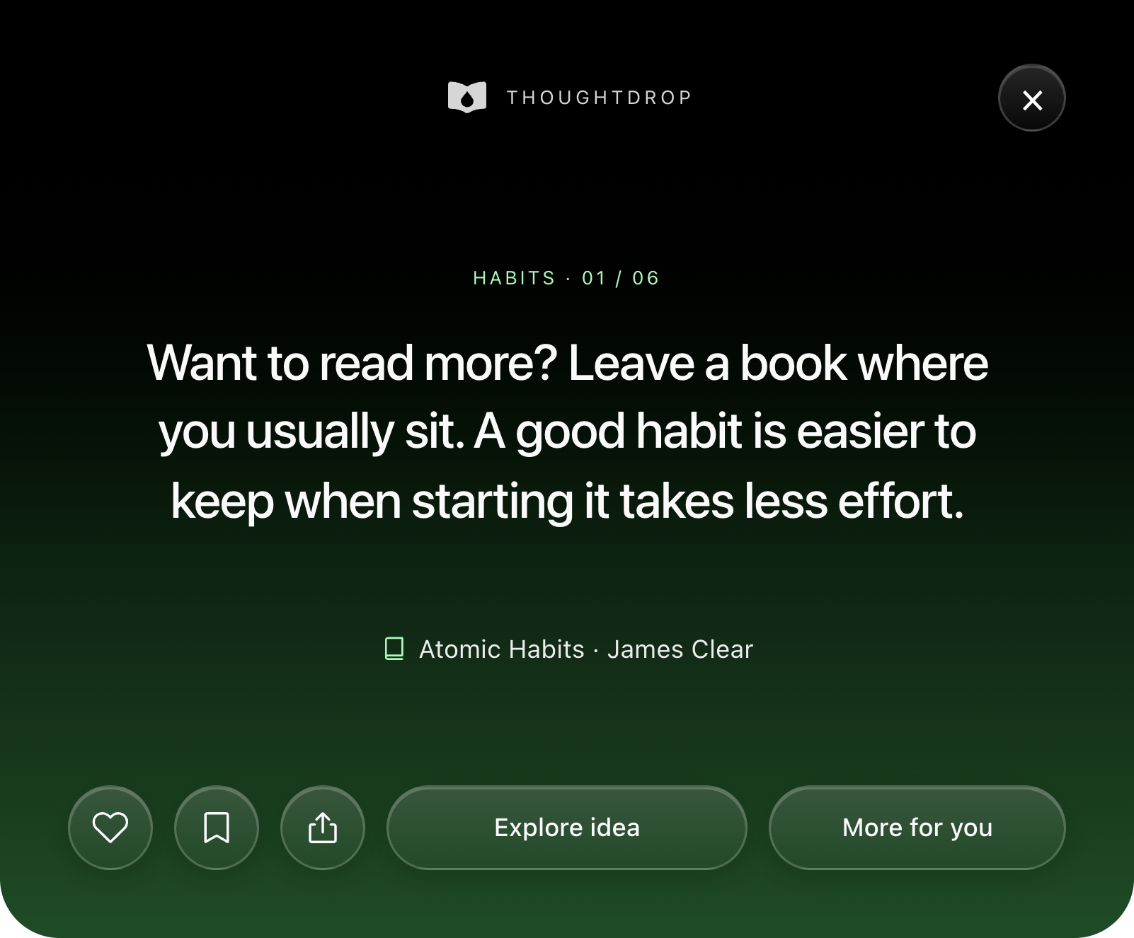 ThoughtDrop screenshot