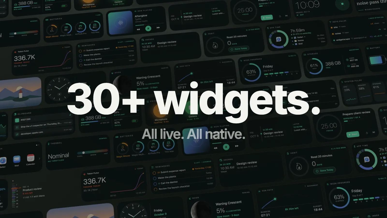 Widgetscape screenshot