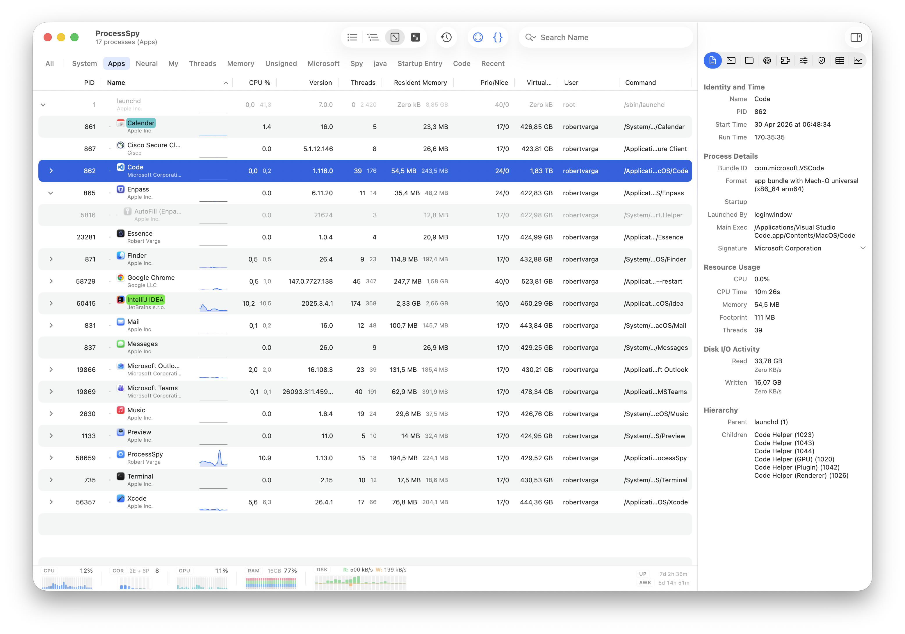 ProcessSpy screenshot