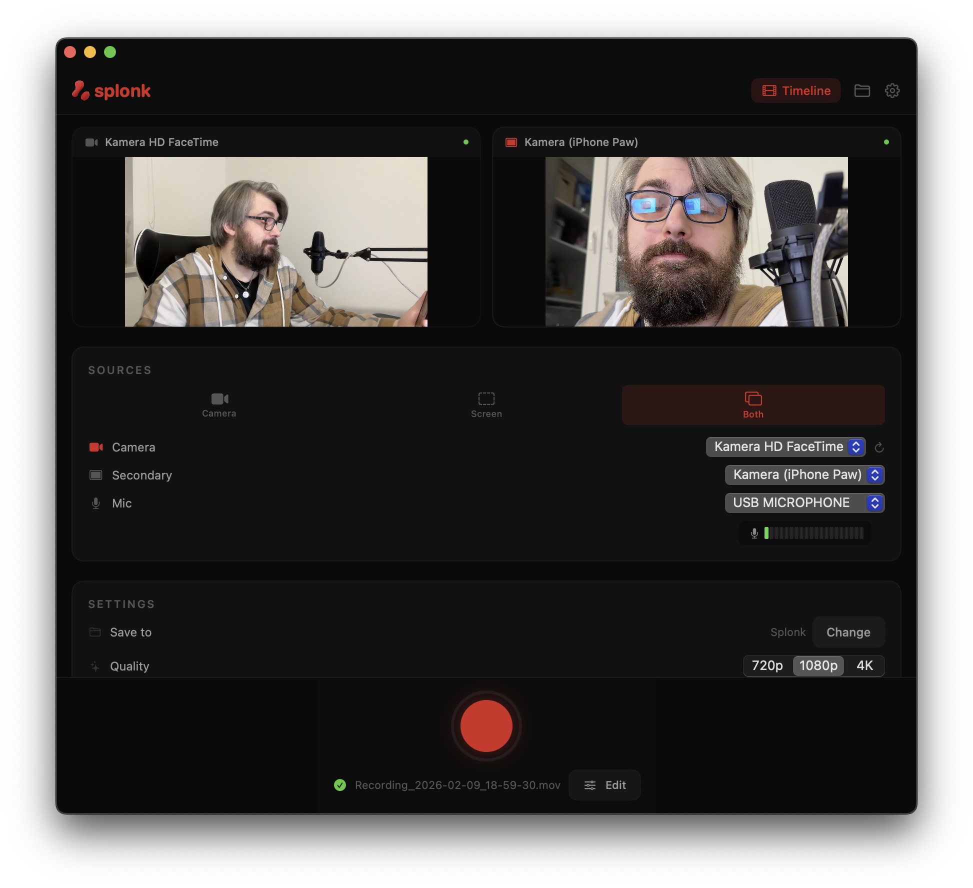 Splonk screenshot